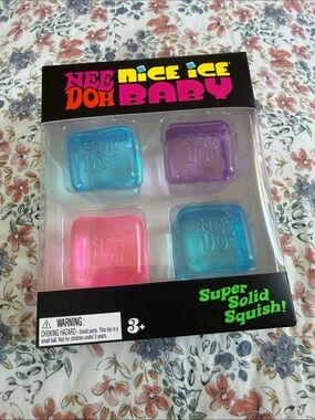 Nice Ice Baby Super Solid Squish Kids Toy - Pink, Blue, Purple